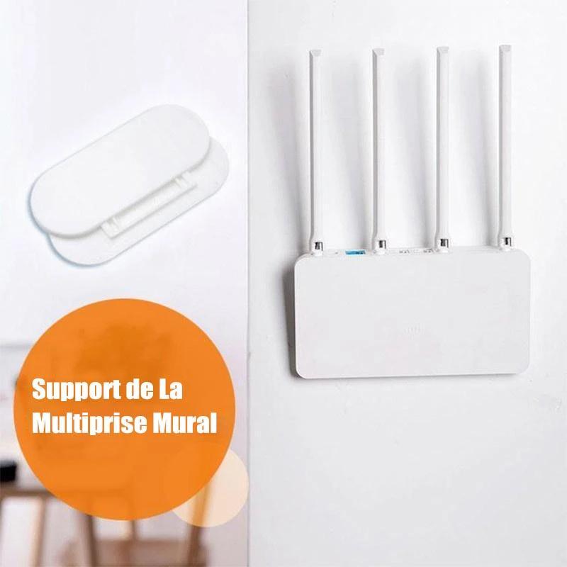 Support et Fixateur de la Multiprise Mural sans Perforation