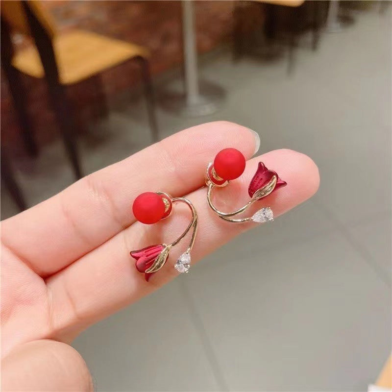 Boucles d'oreilles fleur de tulipe