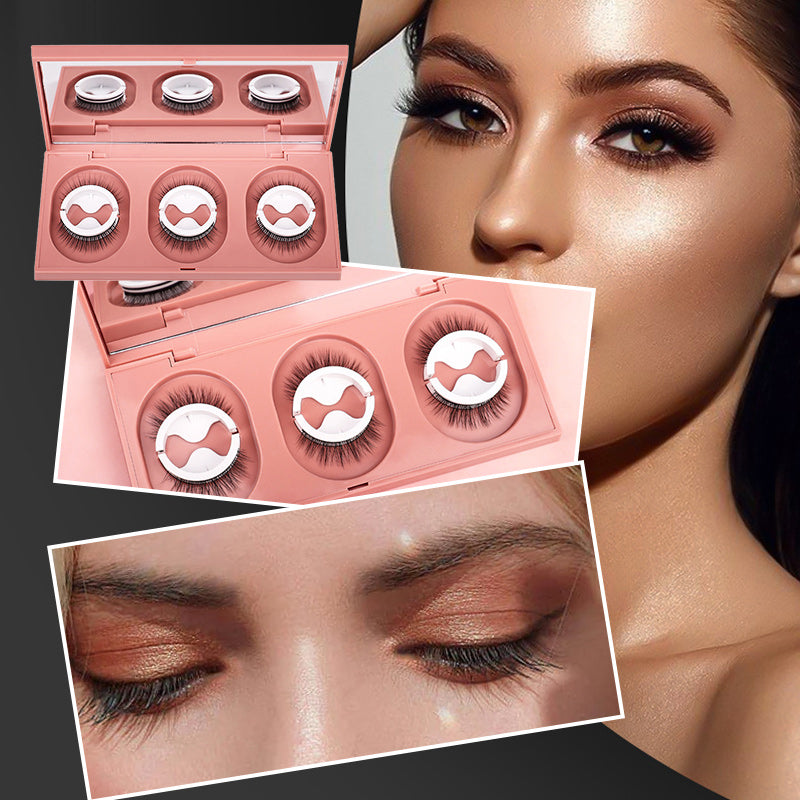 Faux cils autocollants sans colle (3 paires)