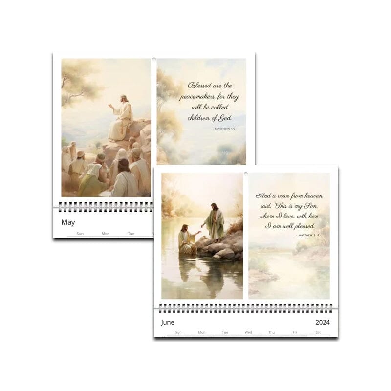 Calendrier Jésus 2024