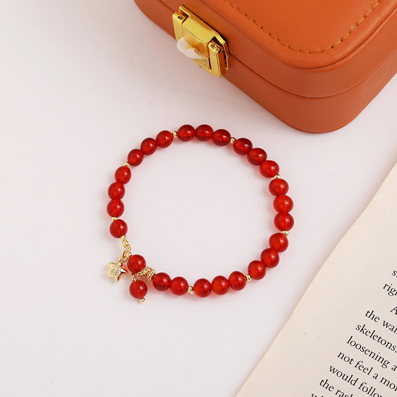 Bracelet Agate Rouge
