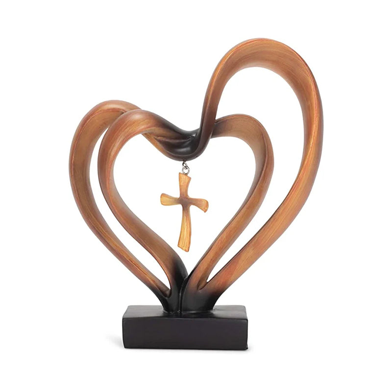 Pâques Jésus Coeurs Entrelacés Croix