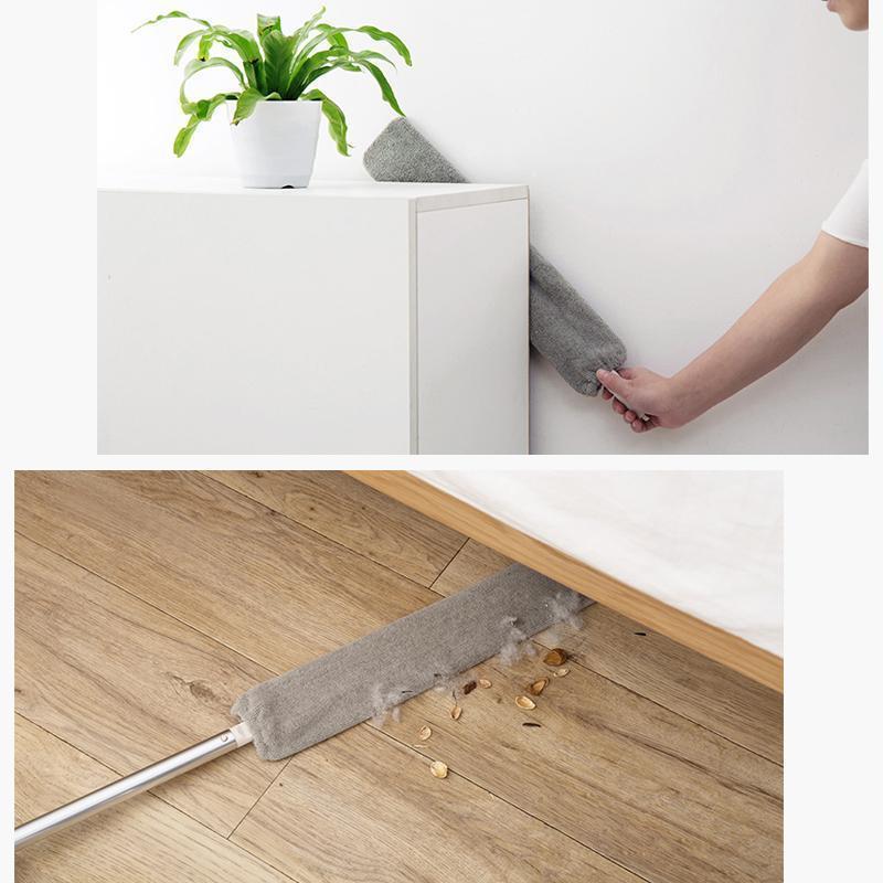 Écart de poussière brosse à long manche
