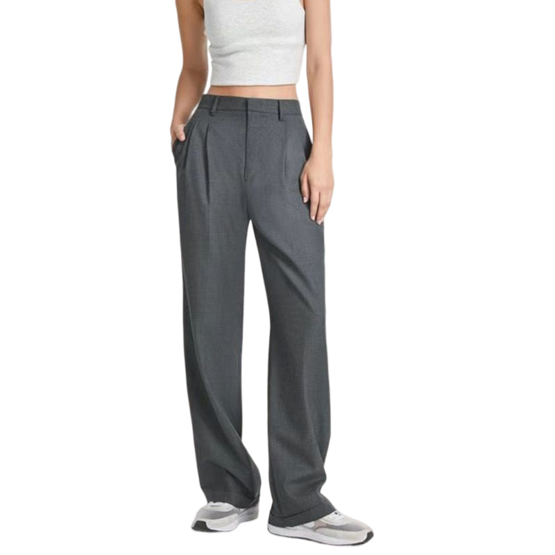 Pantalon confortable et ajusté à jambes larges