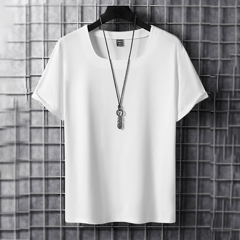 T-shirt respirant de couleur unie pour hommes