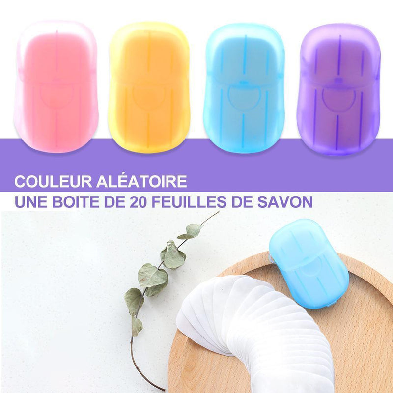 Feuilles de Savon Portable