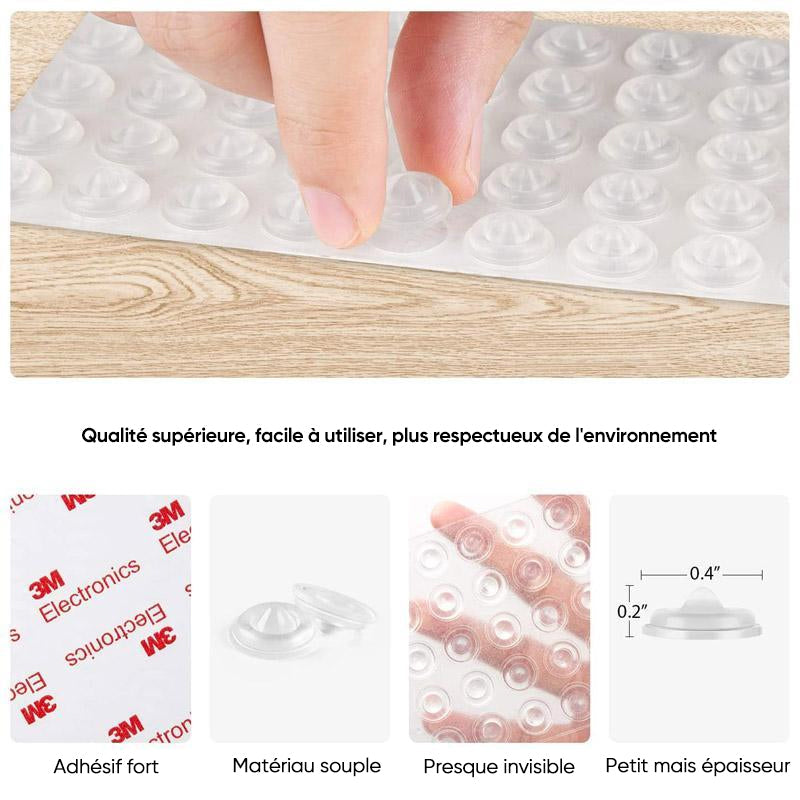 Pare-chocs en caoutchouc auto-adhésifs