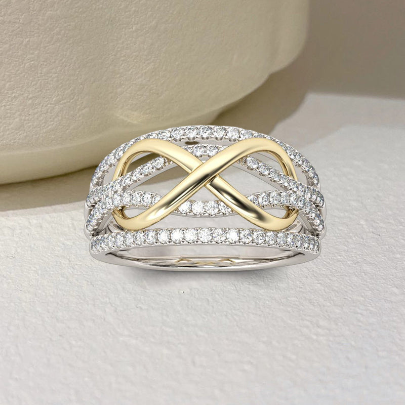 Bague mère et fille pour toujours liées ensemble