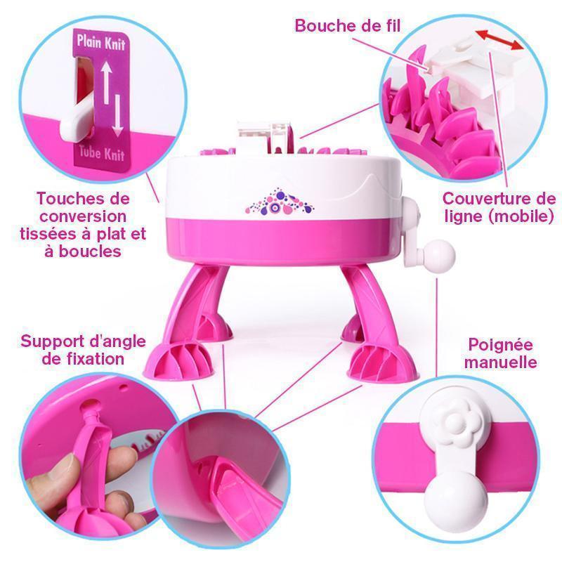 Machine à Tricoter Bricolage Manuel Jouets pour Enfants