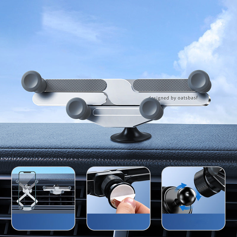 Support de téléphone de voiture de montage d'évent rotatif invisible