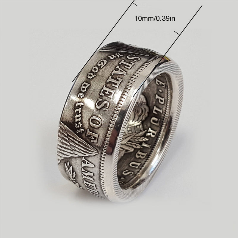 Bague classique Morgan Dollar Coin