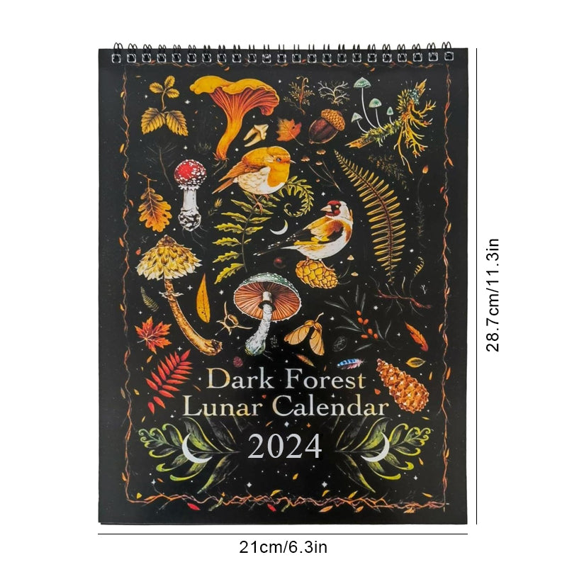 Calendrier lunaire de la forêt sombre 2022/2023/2024