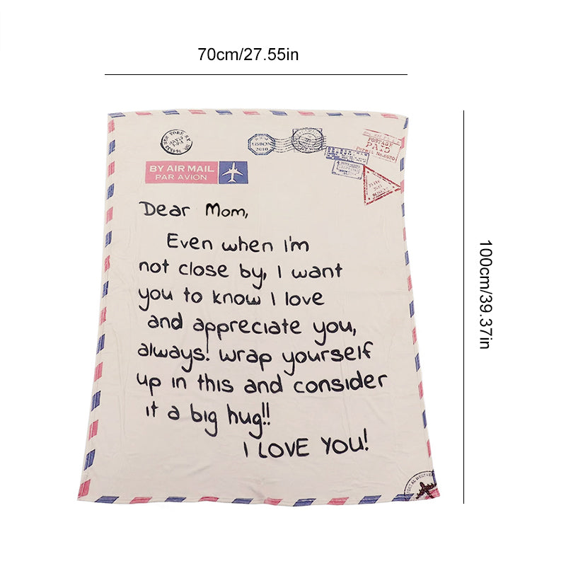 Couverture de lettre personnalisée maman/papa