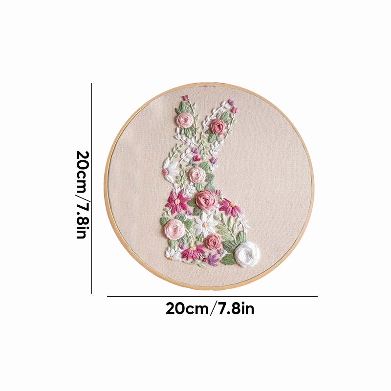 Kit de broderie de Pâques Bunny in Bloom