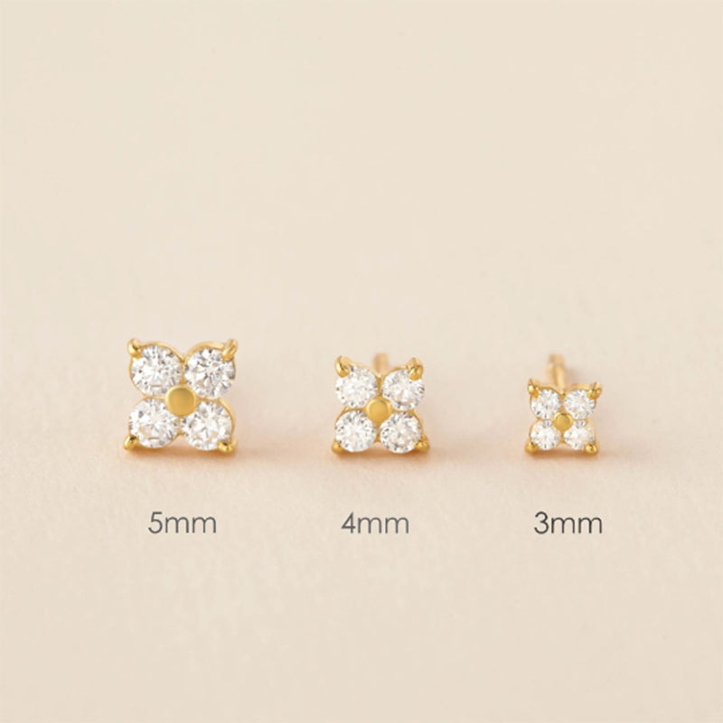 Boucles D'oreilles Tiges Mini Fleur