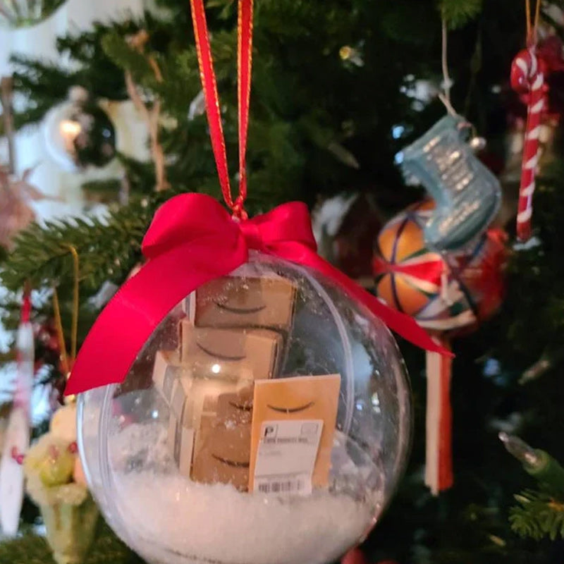 Pré-vente>>Boule transparente de décoration de sapin de Noël