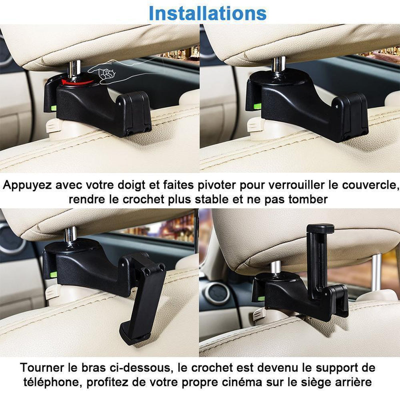 Crochet de Siège Arrière de Voiture - ciaovie