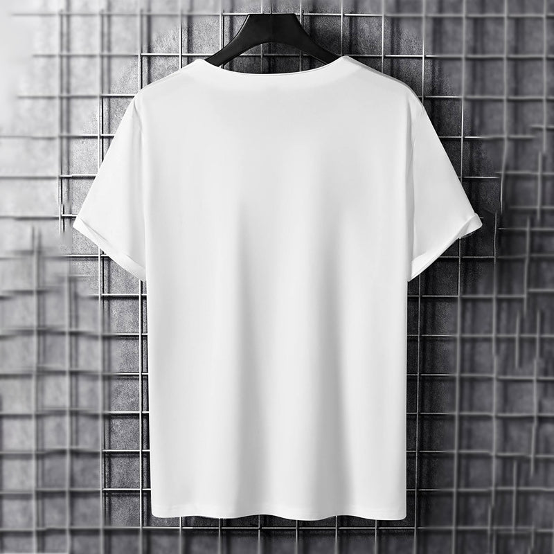 T-shirt respirant de couleur unie pour hommes
