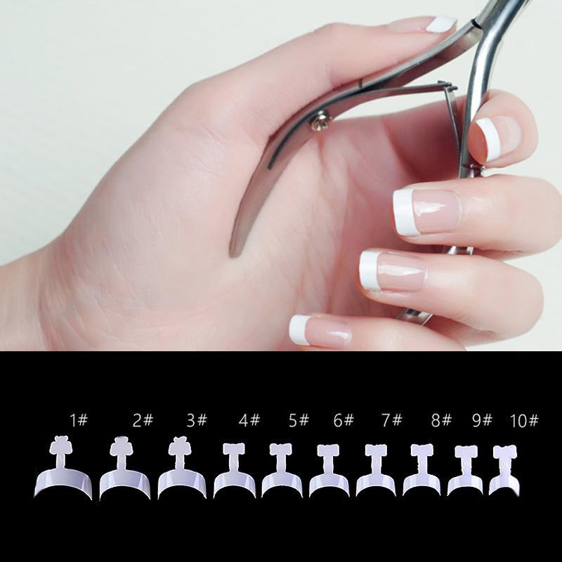 Kit d’Ongles de Manucure Glue-On Français (100 pcs)