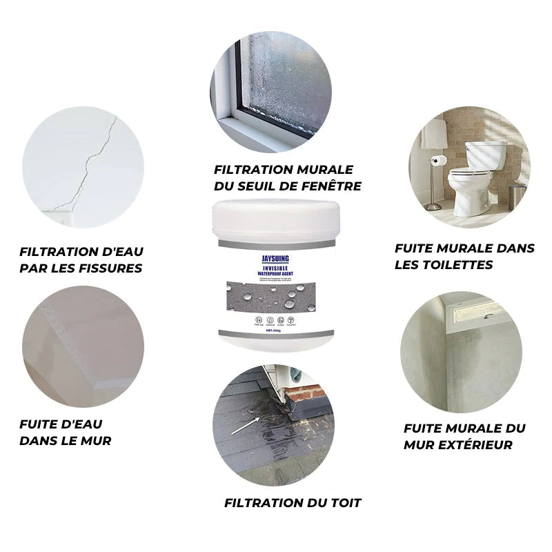 Agent de revêtement imperméable transparent