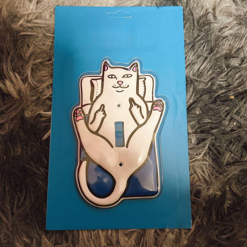 Couverture drôle d'interrupteur de lumière