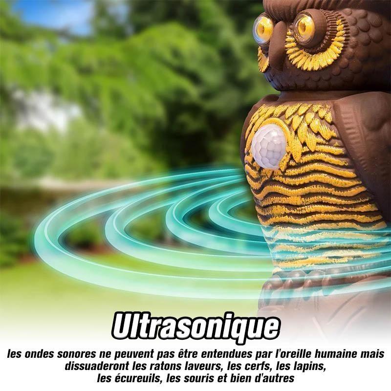Répulsif Antiparasitaire par Ultrasons en Forme de Hibou (3 pièces)