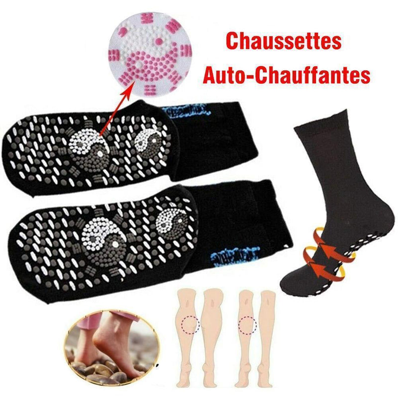 Chaussettes de Thérapie de Tourmaline