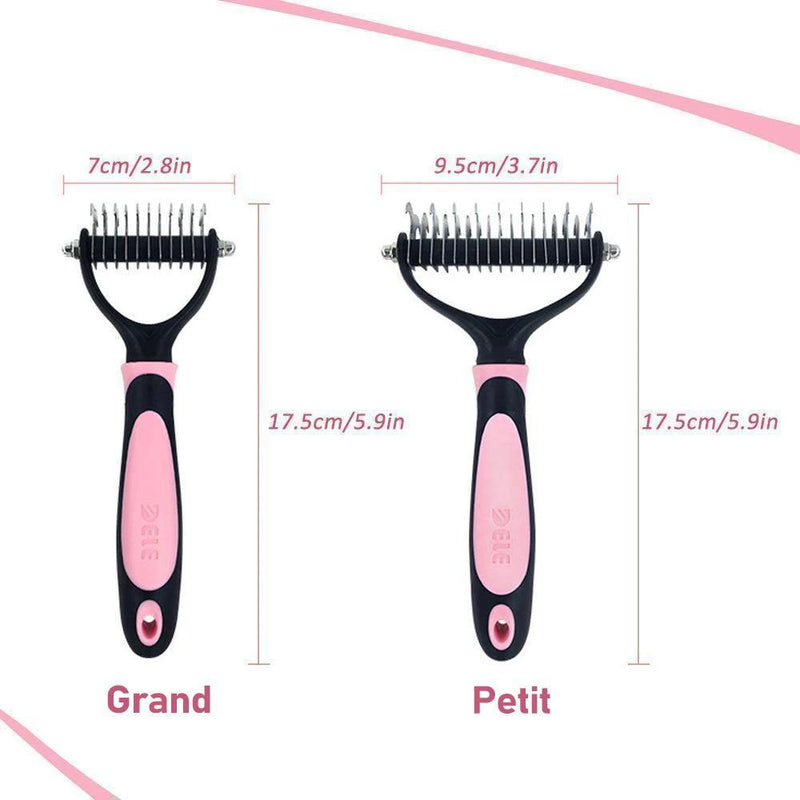 Peigne de Toilettage Double Face pour Animaux de Compagnie