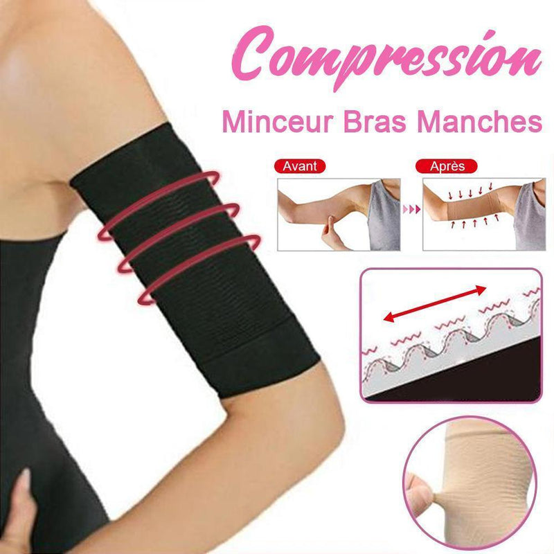 Compression Minceur Bras Manches(1 paire)