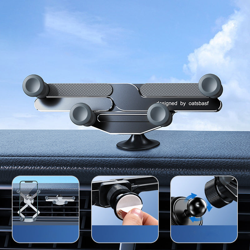 Support de téléphone de voiture de montage d'évent rotatif invisible