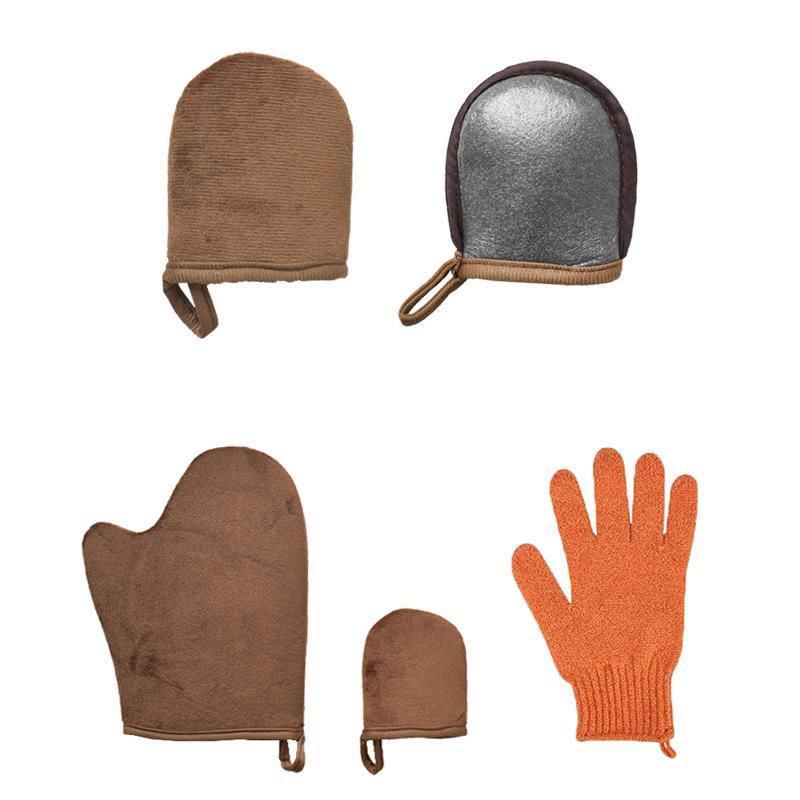 Ensemble de Gants de Bain de Gommage Exfoliants (3 pièces / 4 pièces)