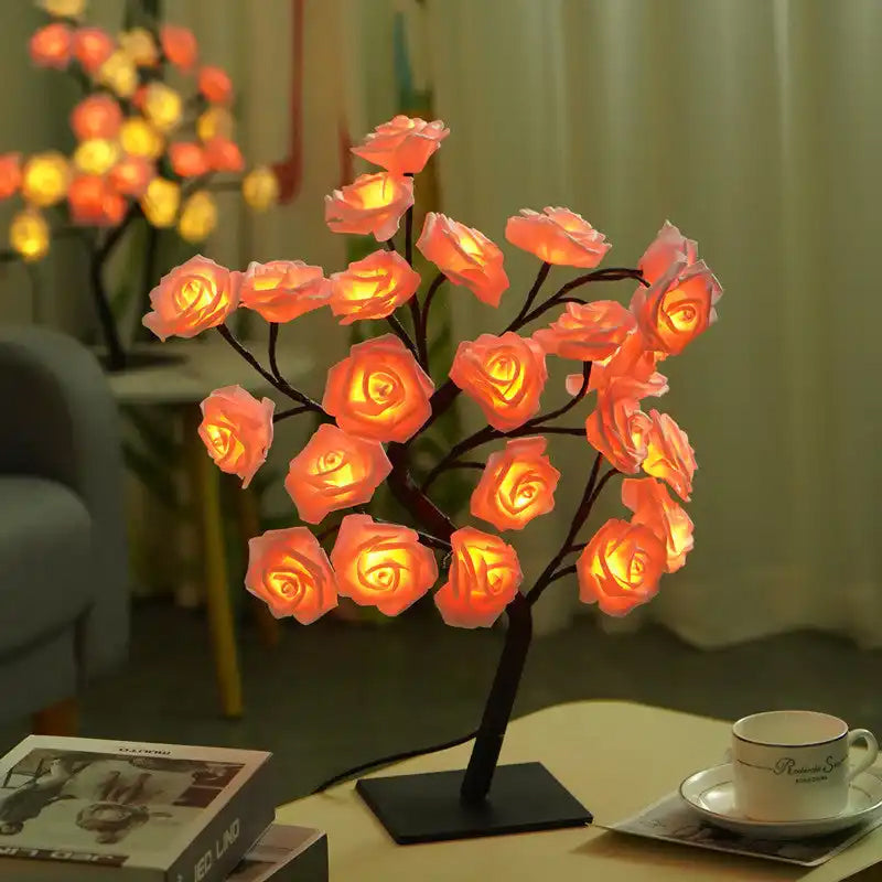 Lampe de Table Fleur de Rose Arbre