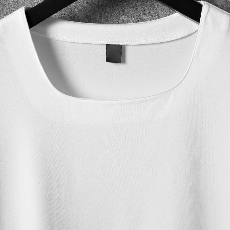 T-shirt respirant de couleur unie pour hommes