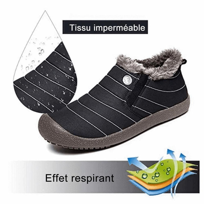 Chaussures à neige unisexes chaudes