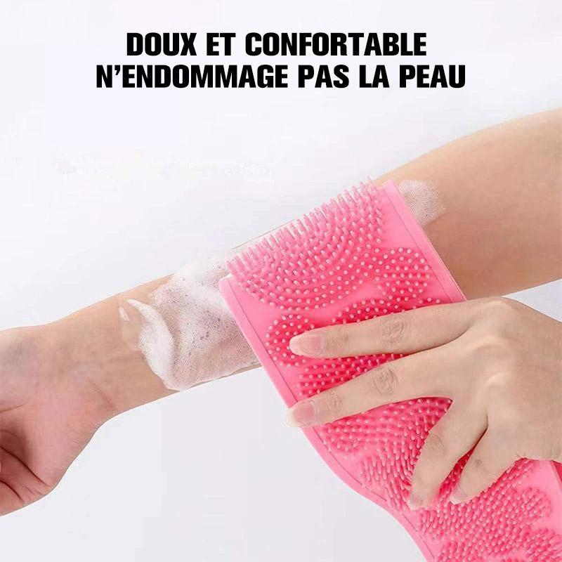 Brosse de Ceinture de Bain en Silicone à Exfoliant