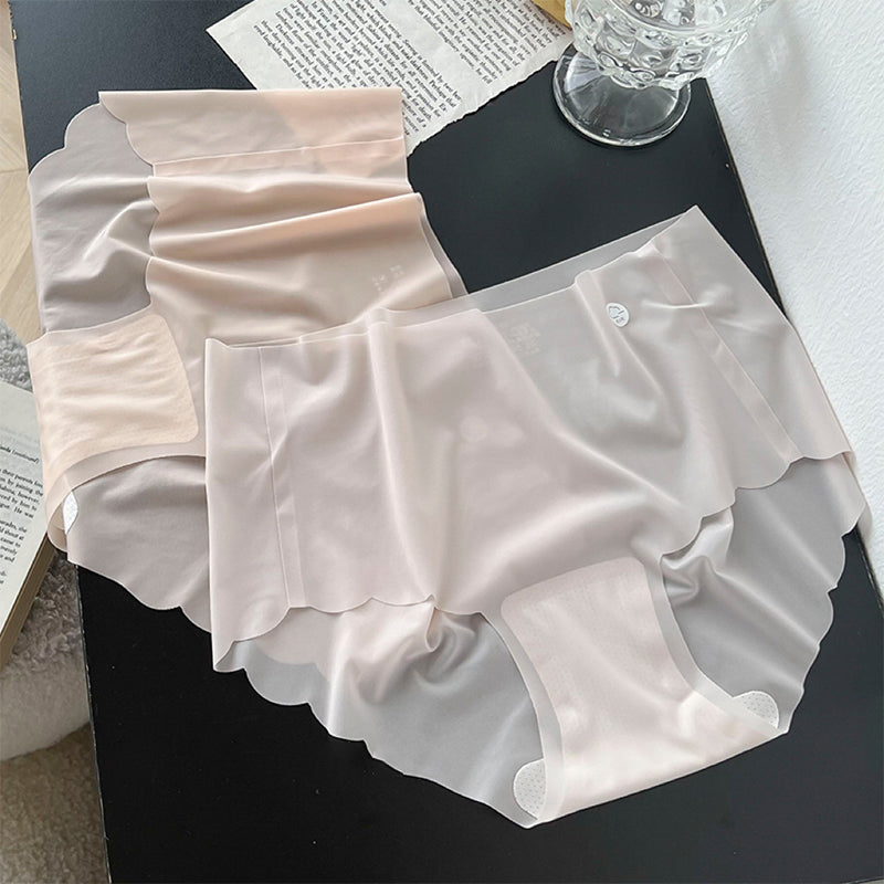 Culotte sans trace en soie glacée pour femmes