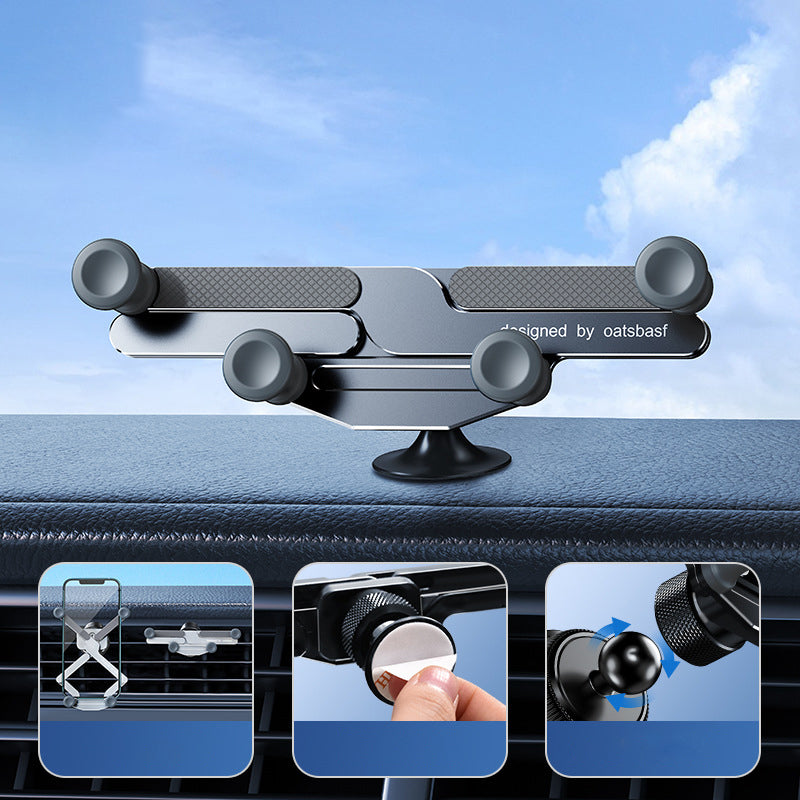 Support de téléphone de voiture de montage d'évent rotatif invisible