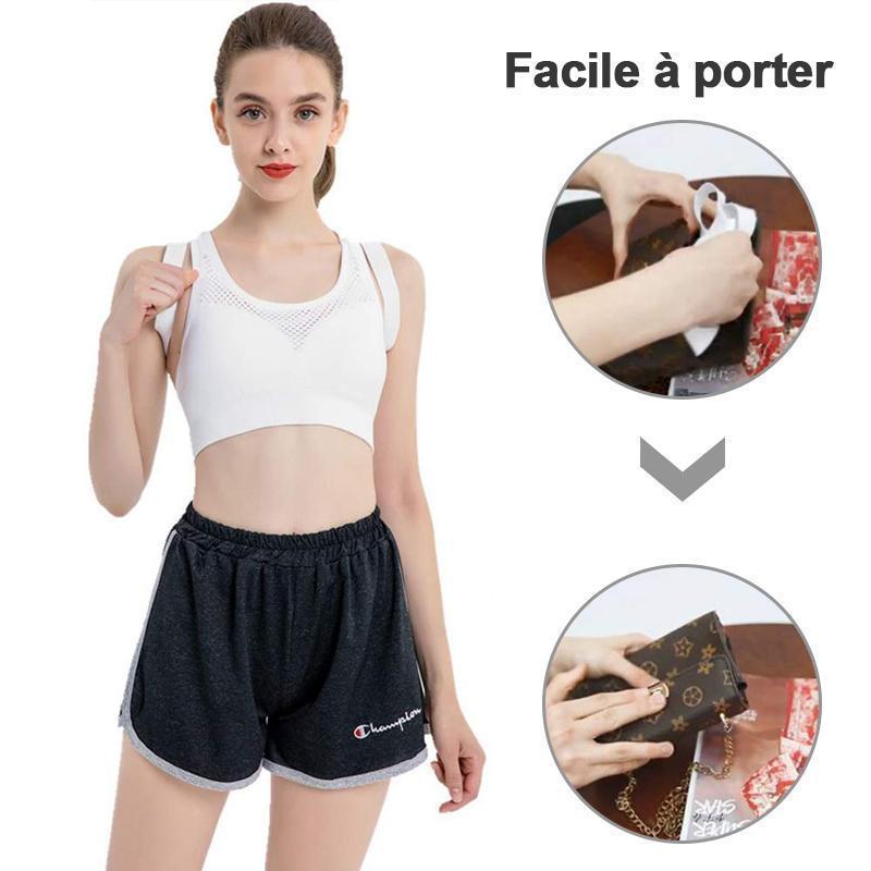 Correcteur de Posture pour Dos Vouté et Épaule Hautes et Basses Confortable Porter Ultra-Elastique