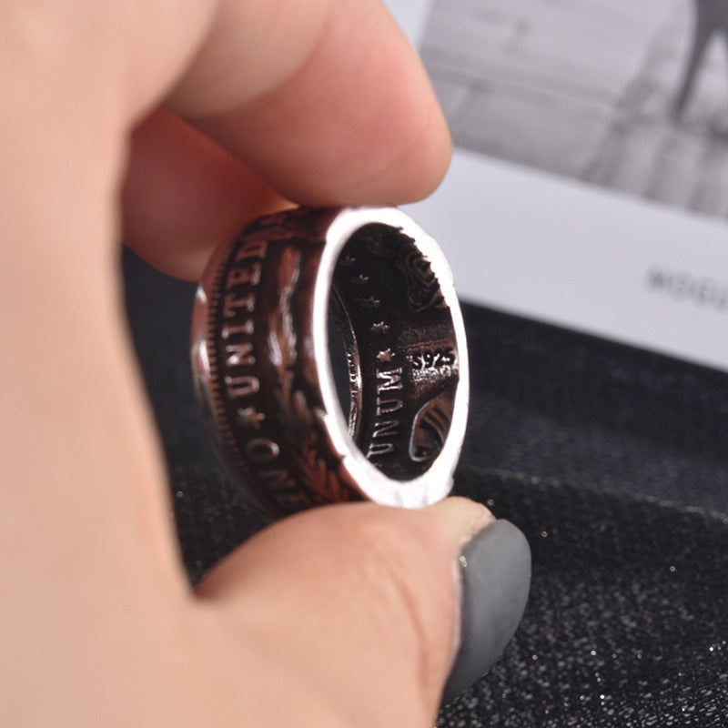 Bague classique Morgan Dollar Coin