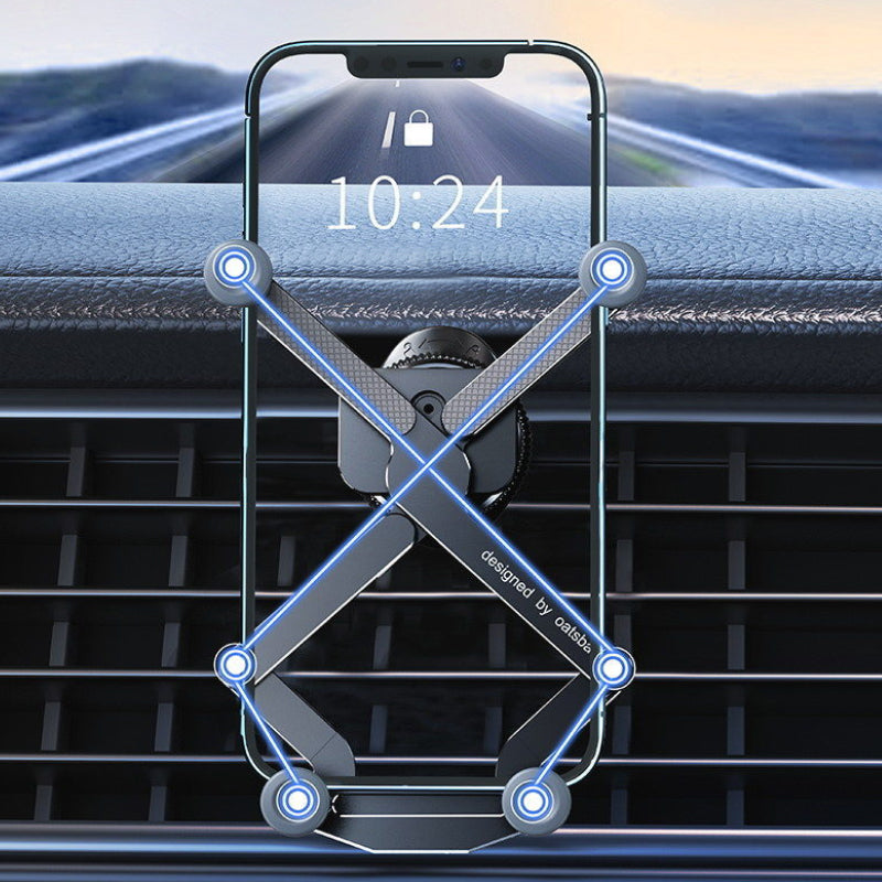 Support de téléphone de voiture de montage d'évent rotatif invisible