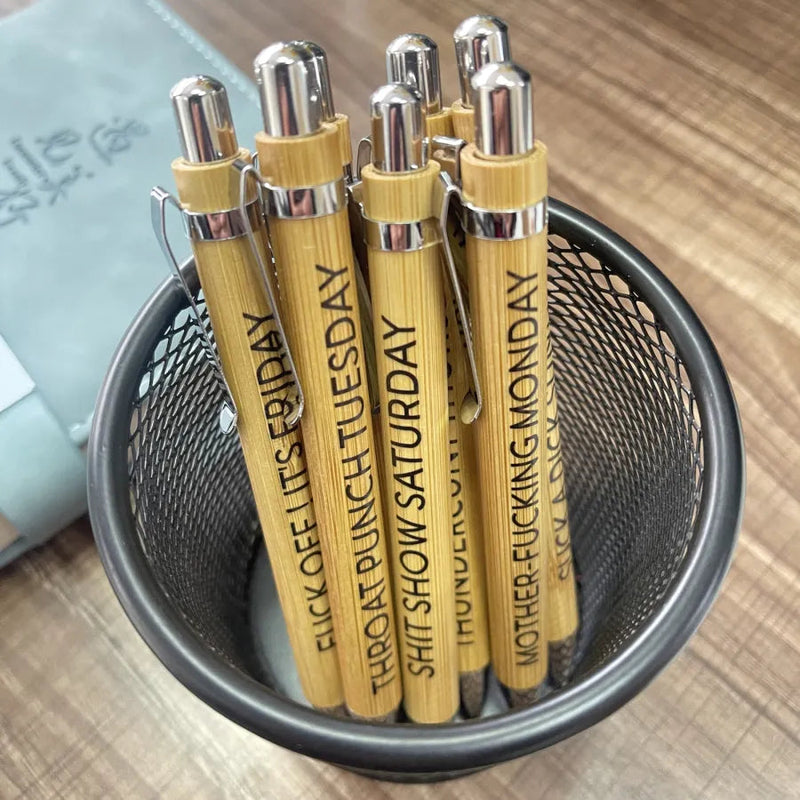 Ensemble de stylos amusants (7 pièces)