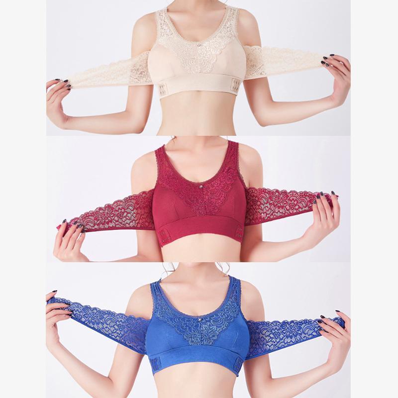 Soutien-gorge en Dentelle sans Armatures à Boucle Latérale