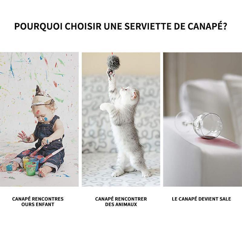 Housse de Canapé Élastique Universelle Imperméable 8 couleurs