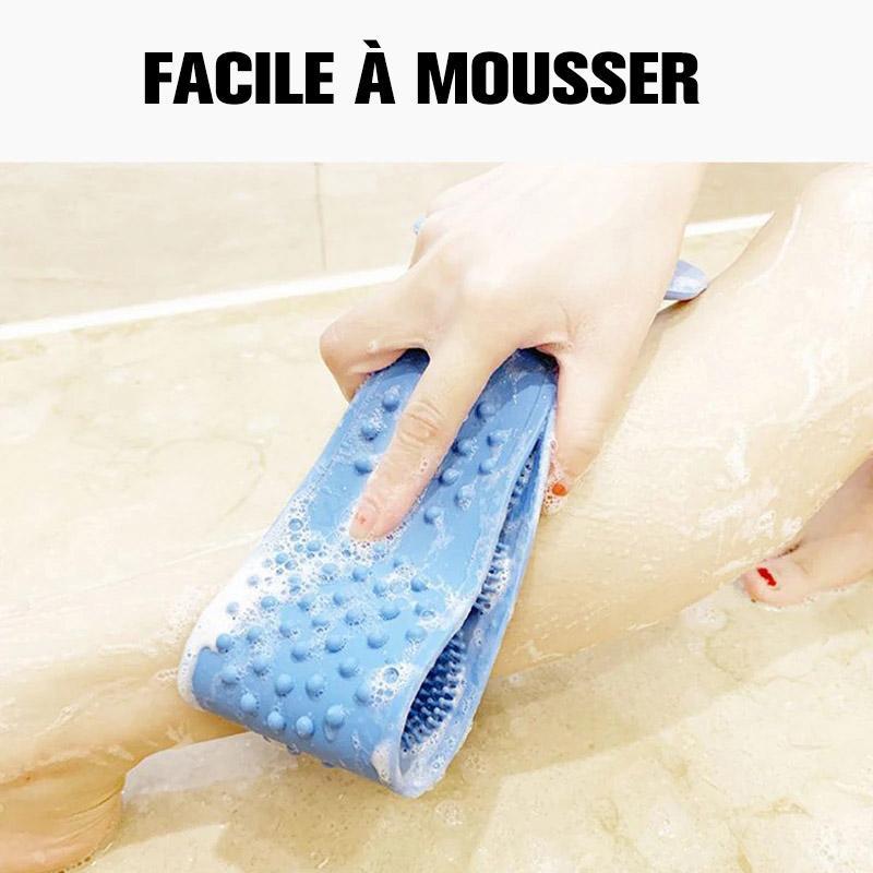 Brosse de Ceinture de Bain en Silicone à Exfoliant