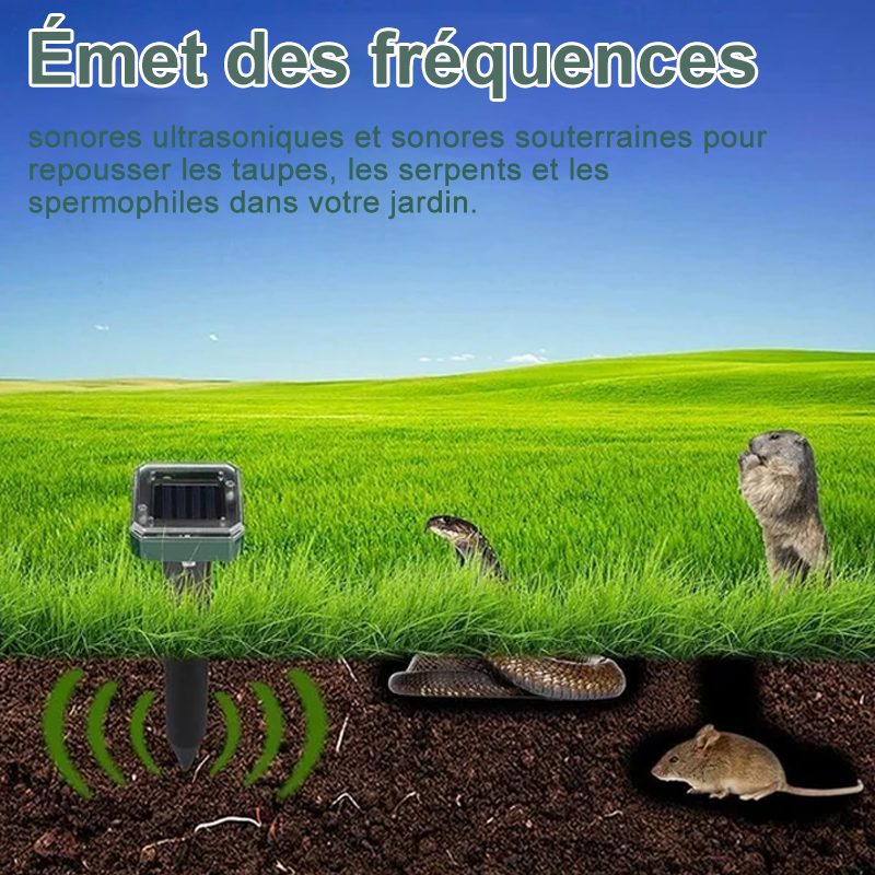 Répulsif solaire antiparasitaire pour jardin