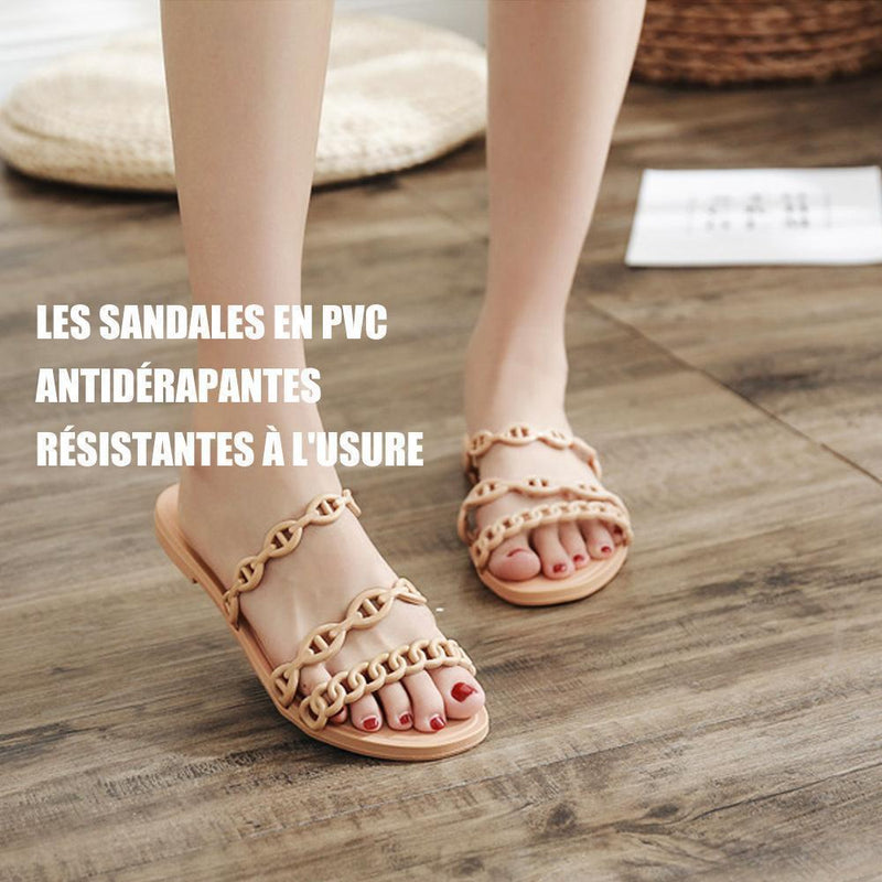 Sandales de l’Été - Bout Ouvert- Talons plats