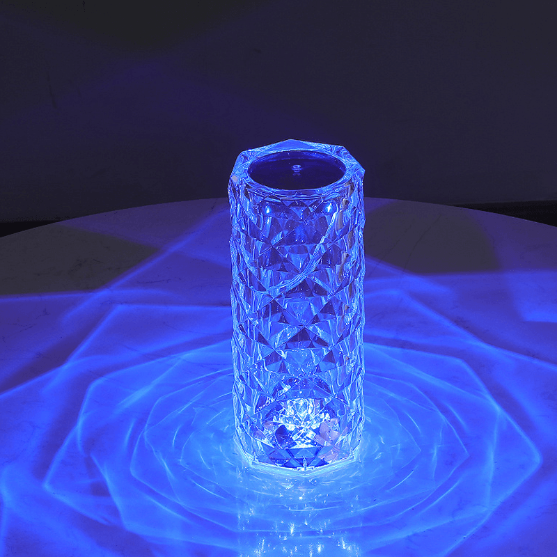 Lampe de table en diamant en cristal Rose Rays