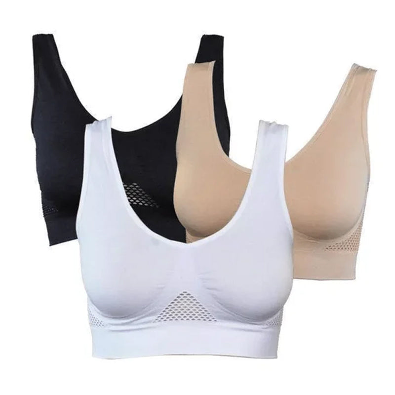 Soutien-gorge de sport respirant en maille