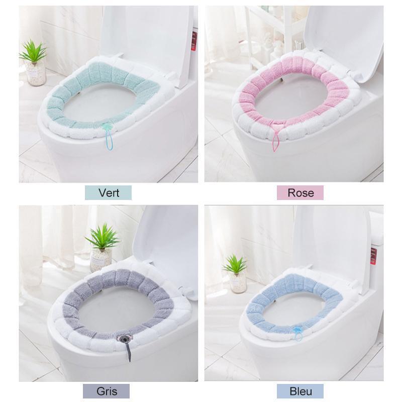 Housse de Siège de Toilette en Peluche