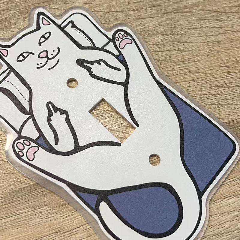 Couverture drôle d'interrupteur de lumière